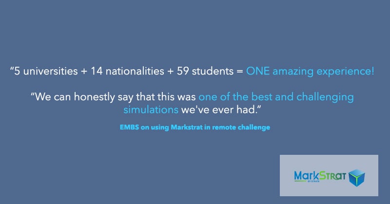 EMBS on using Markstrat in an online challenge